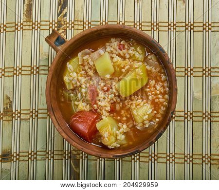 Bulgurl Kabak Yemegi