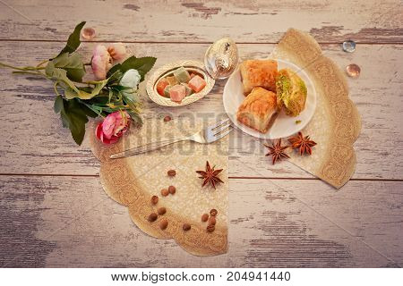 Plate With Baklava