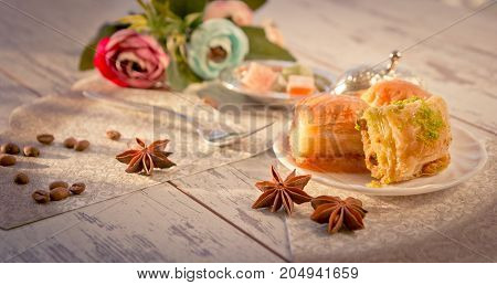 Plate With Baklava