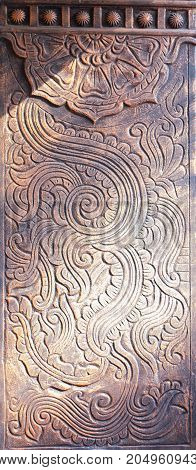 Modern architectural design and paint that resembles ancient piece of art