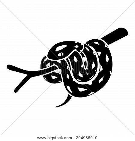 Bull snake icon. Simple illustration of bull snake vector icon for web design isolated on white background