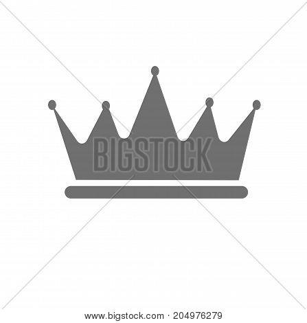 Crown icon. King symbol. Sign trone icon.
