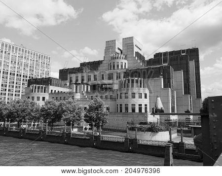 British Secret Service In London Black And White