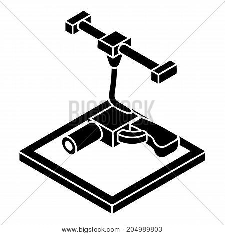 Gun d printing icon. Simple illustration of gun d printing vector icon for web design isolated on white background