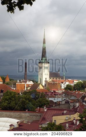 St Olaf (Oleviste) Church . Tallinn Estonia