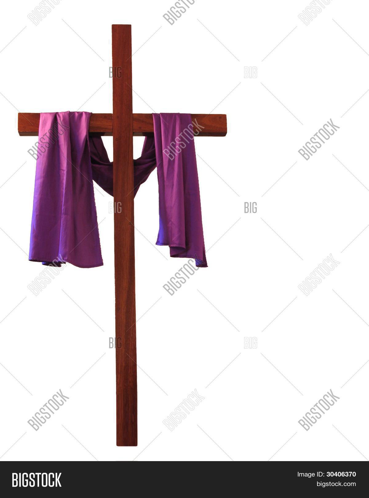 Cross Draped Purple Image & Photo (Free Trial) Bigstock