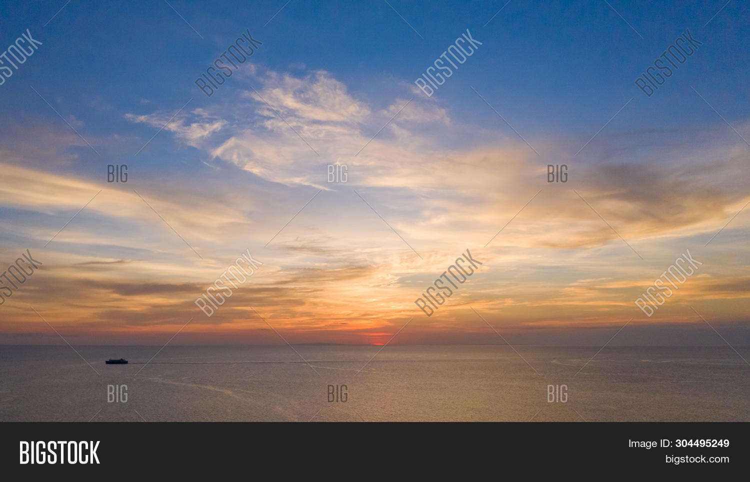 Aerial View Sunset Sky Image & Photo (Free Trial) | Bigstock