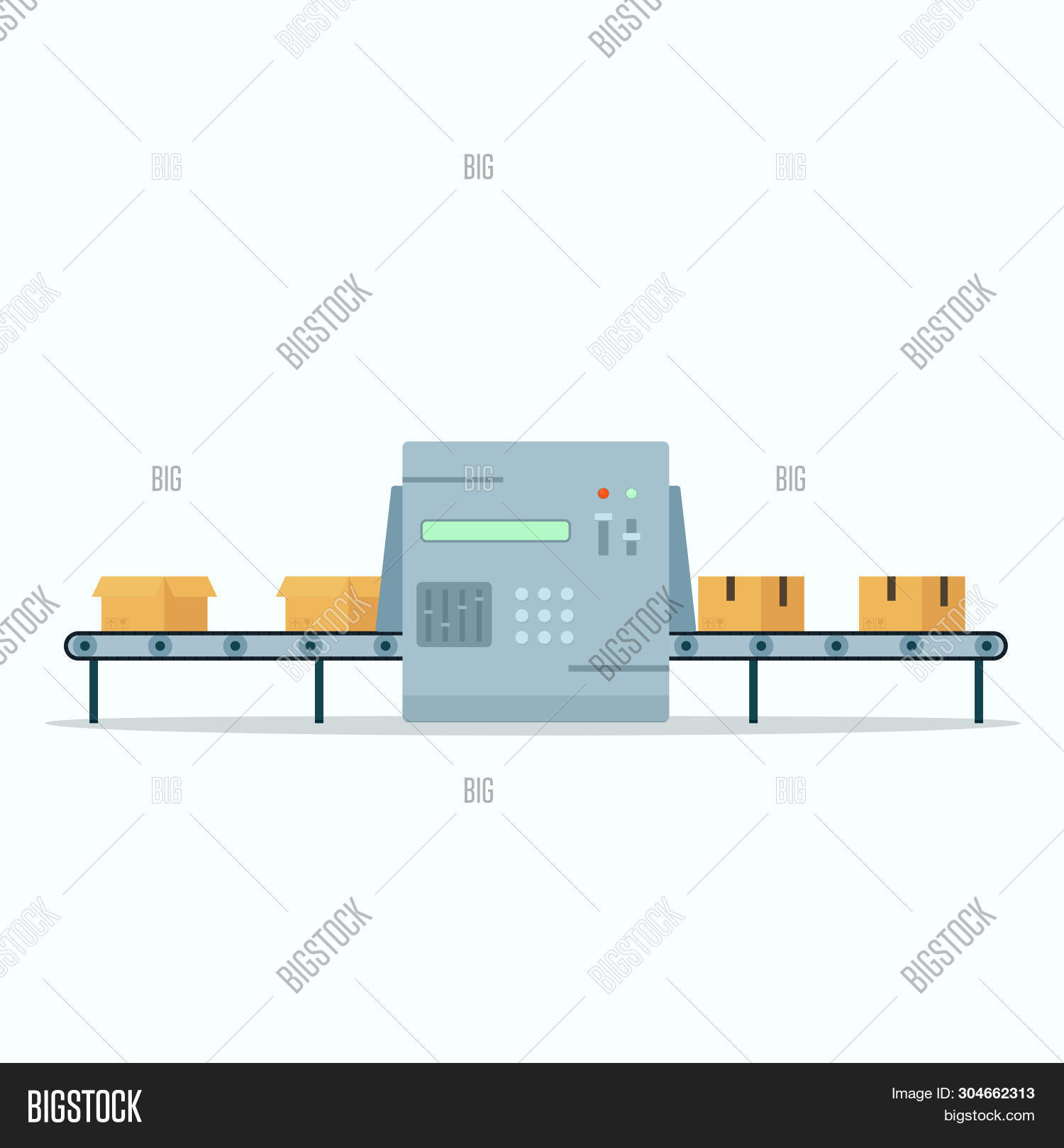 Conveyor Belt. Clipart Image & Photo (Free Trial) | Bigstock