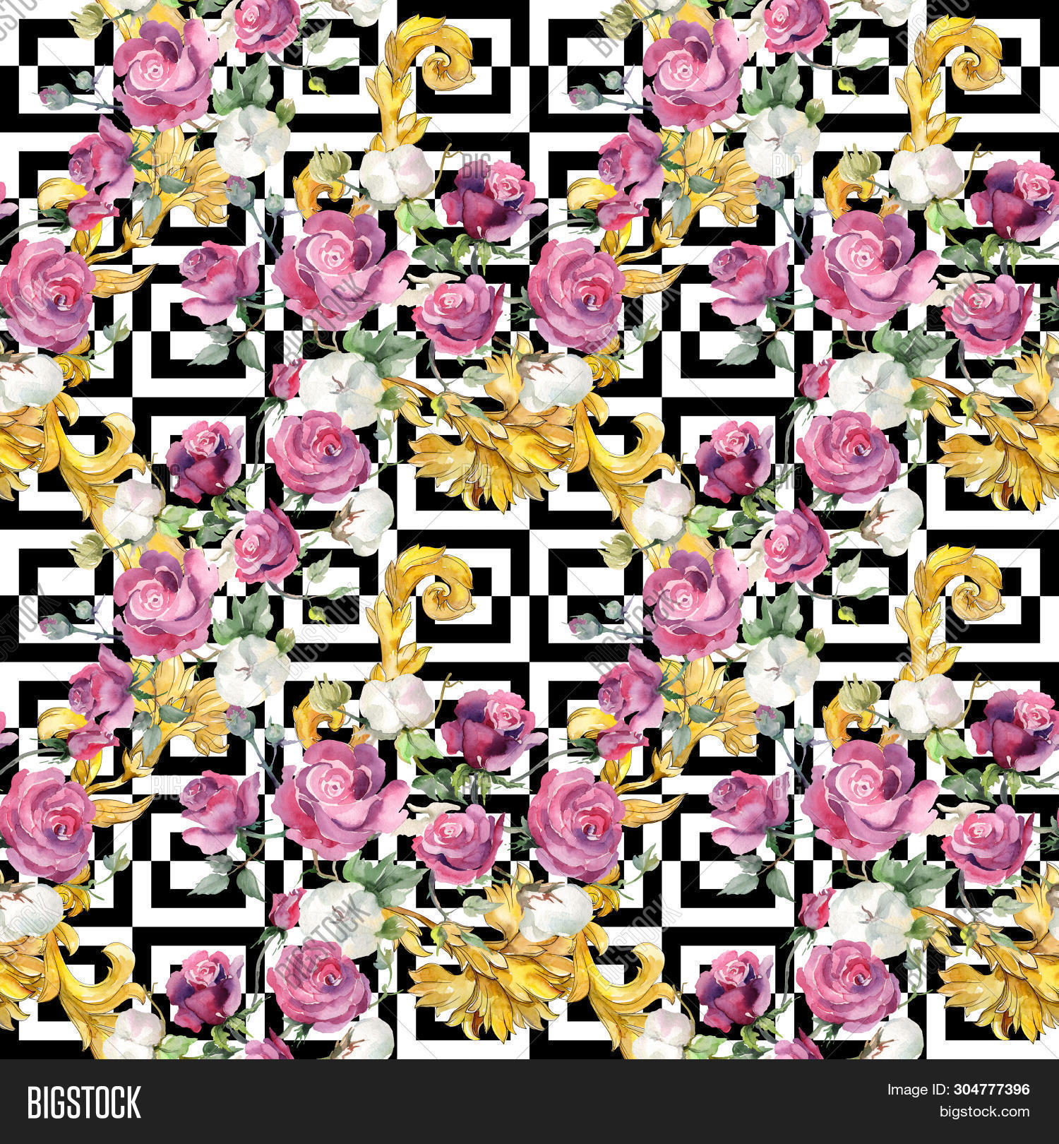 Pink Rose Cotton Image & Photo (Free Trial) | Bigstock