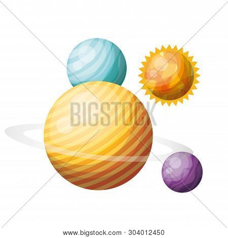 Planets Of The Solar System Isolated Icon Vector Illustration Design