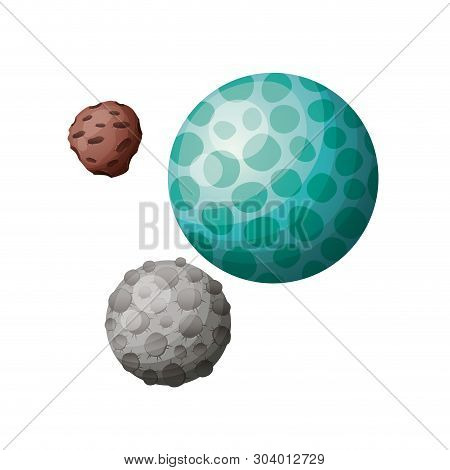 Planets Of The Solar System Isolated Icon Vector Illustration Design