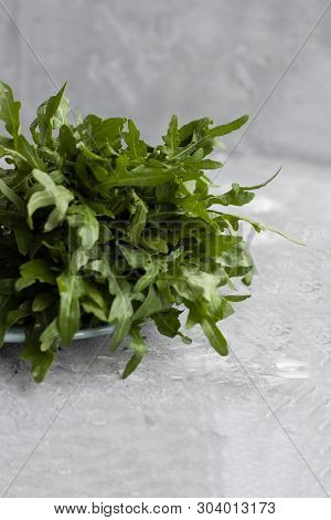 A Bouquet Of Fresh And Healthy Aragula: A Healthy Start Of The Day.