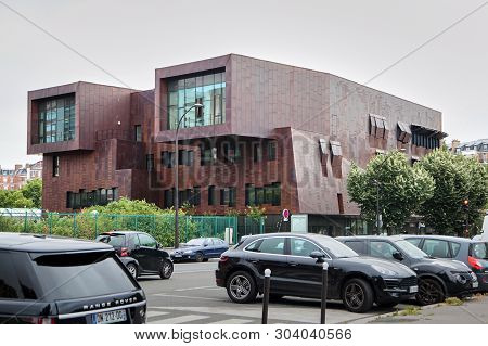 Paris, France - June 18, 2015: The Conservatoire Claude Debussy, Municipal Conservatory Of Music, Da