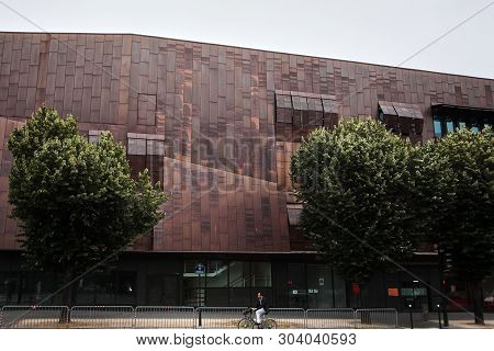 Paris, France - June 18, 2015: The Conservatoire Claude Debussy, Municipal Conservatory Of Music, Da