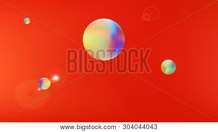 New Space Fantasy. Background Texture, Smoot. Ordinary Colorific Illustration.  Red Colored Backgrou
