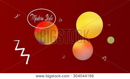 New Space Fantasy. Background Texture, Chilly. Funny Colorific Illustration.  Red Colored Background