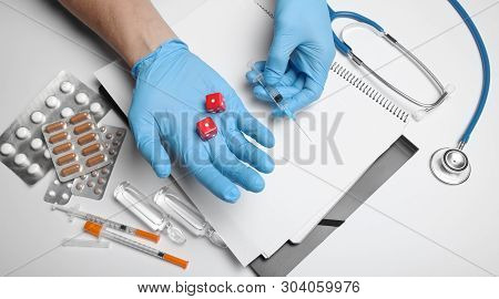 Injection Of Pentobarbital For Euthanasia. Legal Execute In Clinic