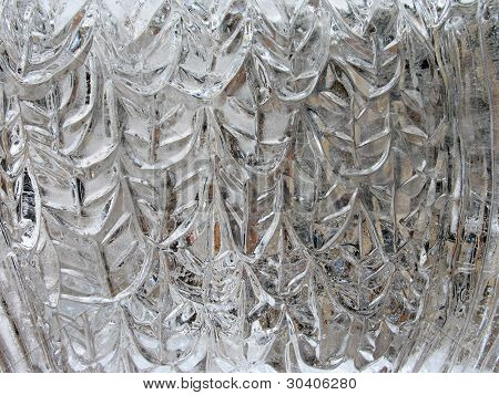 氷に刻まれたパターン