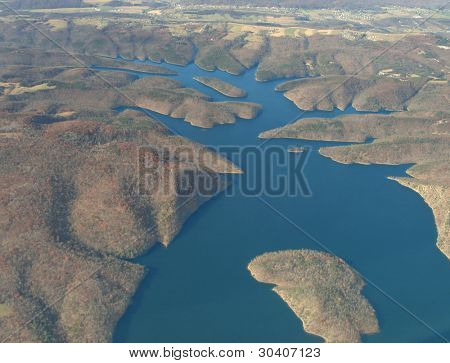 Ilmakuva Raystown Hitto, Pennsylvania, Yhdysvallat