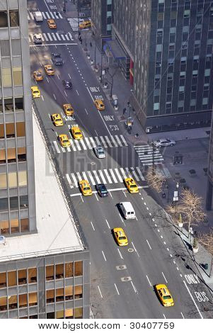 Zobrazit po druhé Avenue, v centru Manhattanu