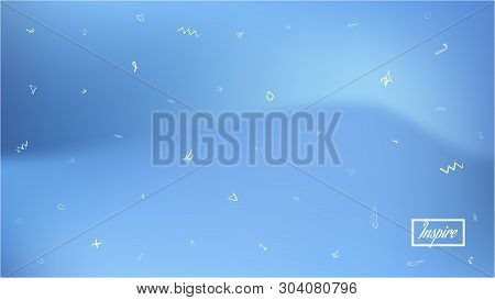 Crisp Space Fantasy. Liquid Colorific Illustration.  Background Texture, Graphic. Cyan Colored Backg