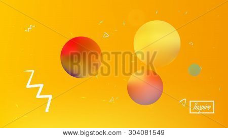 New Space Fantasy. Background Texture, Mesh. Elementary Colorific Illustration.  Yellow Colored Back
