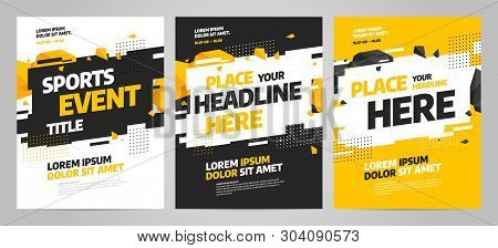 Layout Design Template For Sport Event, Tournament Or Competition.