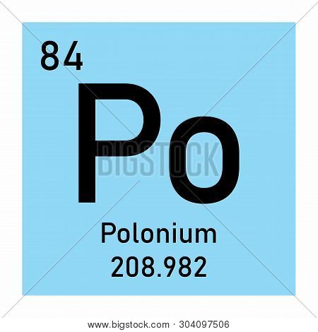Illustration Of The Periodic Table Polonium Chemical Symbol