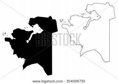 Mangystau Region (republic Of Kazakhstan, Regions Of Kazakhstan) Map Vector Illustration, Scribble S