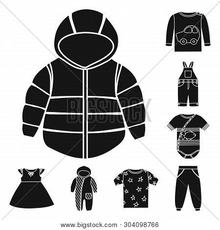 Vector Illustration Of Little And Cotton Logo. Set Of Little And Kid Stock Symbol For Web.