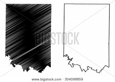Coleman County, Texas (counties In Texas, United States Of America,usa, U.s., Us) Map Vector Illustr