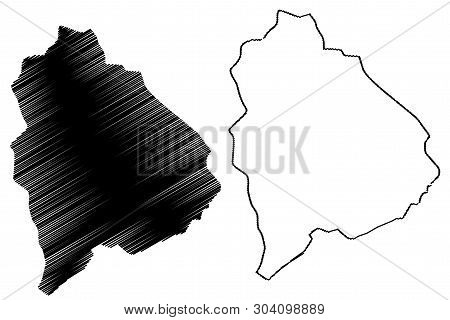 Raymah Governorate (governorates Of Yemen, Republic Of Yemen) Map Vector Illustration, Scribble Sket