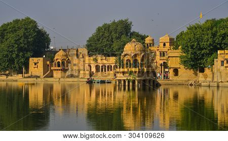 Gadsisar Lake In Jaisalmer, India