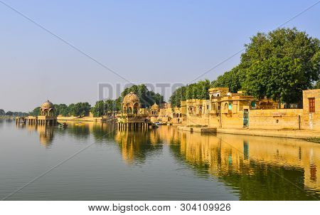 Gadsisar Lake In Jaisalmer, India