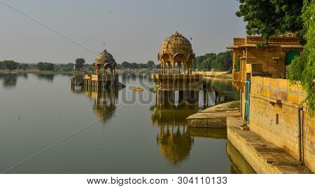 Gadsisar Lake In Jaisalmer, India