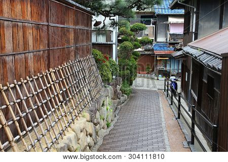 Onomichi, Japan. Old Town Street. Travel Destination In Chugoku Region.