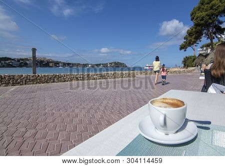 Coffee Cup Cafe Table Seaview