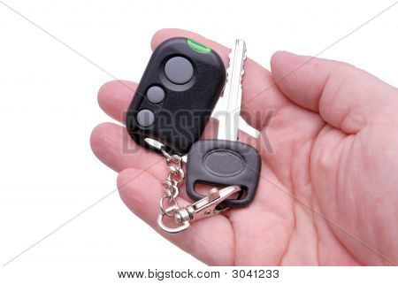 Las llaves del coche y sistema de alarma de Control remoto