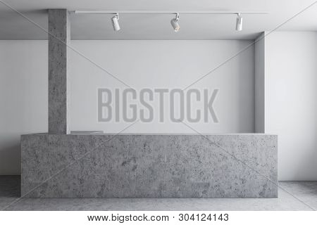 Reception Desk In Industrial Style Office