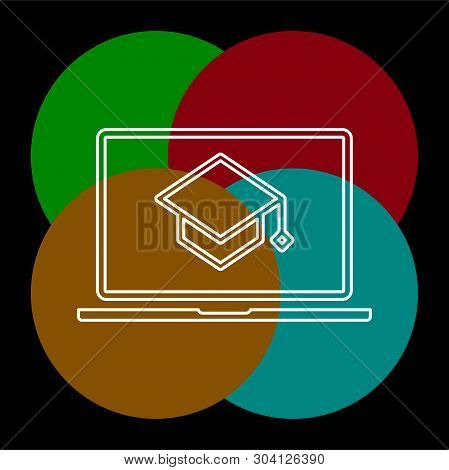 Elearning Icon. Simple Element Illustration. Elearning Symbol Design From Elearning Collection. Can 
