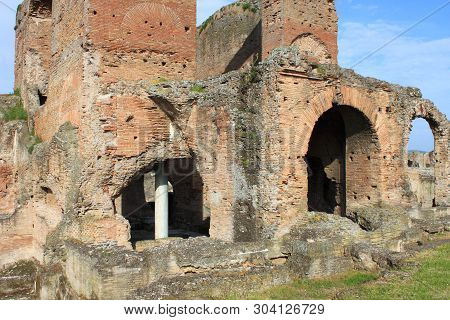 Ruins Of The Quintili Villa In Rome, Italy