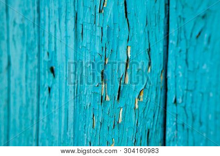 Old Wooden Board, Paint Drops Off The Board