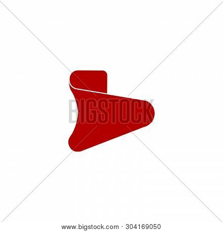Unique 3d Arrow Curves Geometric Logo Vector