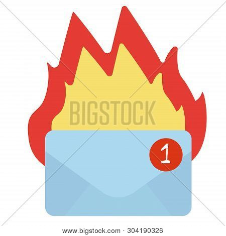 Hotmail Geometric Illustration Isolated On White. Isolated Geometric Objects Series.