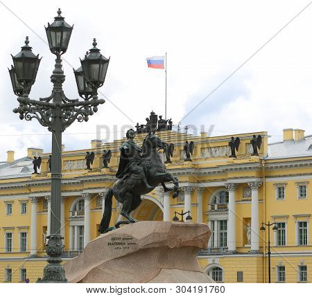 Monument To Peter The Great On Senate Square St. Petersburg Russia July 2018