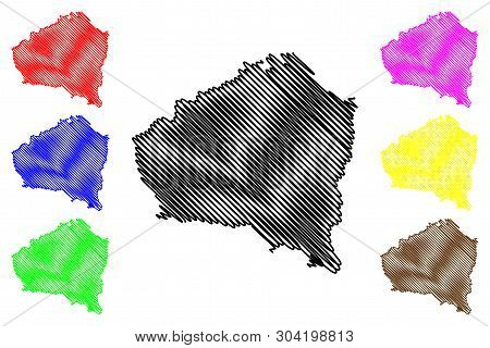 Kunduz Province (islamic Republic Of Afghanistan, Provinces Of Afghanistan) Map Vector Illustration,