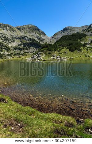 Amazing Landscape With Prevalski Lakes Near Mozgovishka Pass, Pirin Mountain, Bulgaria