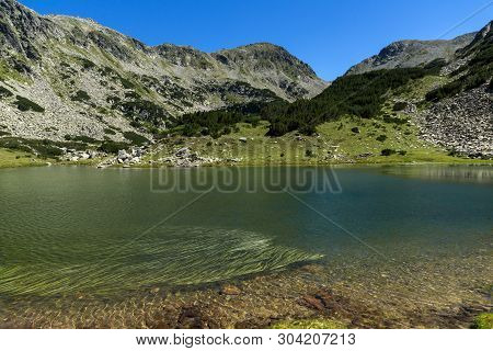 Amazing Landscape With Prevalski Lakes Near Mozgovishka Pass, Pirin Mountain, Bulgaria
