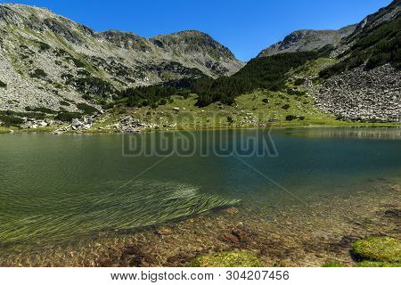 Amazing Landscape With Prevalski Lakes Near Mozgovishka Pass, Pirin Mountain, Bulgaria