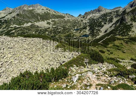 Landscape With Prevalski Lakes, Dzhangal And Valyavishki Chukar Peaks, Pirin Mountain, Bulgaria